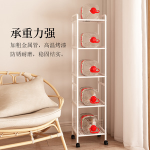 Jinsheng Bookshelf Multi Layer Wrought Iron Standing Adjustable Minimalist Childrens Reading Storage <b>Display</b> Shelf For Home Use - Product Image 3