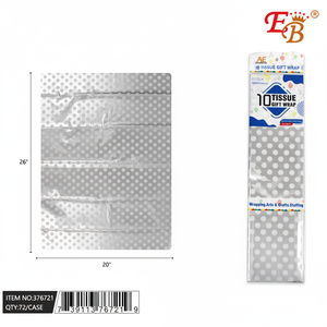 Ensemble de papiers de soie à pois argentés 20 \ "x 26 \" 10 pièces 72 pièces/cs pour l'artisanat du papier - Product Image 2