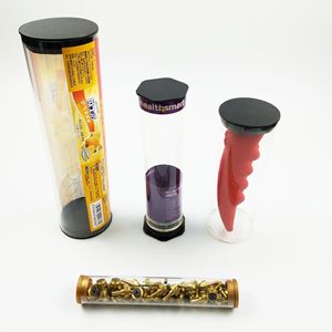 Tubos Transparentes de PC para Envasado, Redondos, de PETG, con Tapa de Rosca, para Uso Alimentario y Cosmético, Moldeados por Soplado, Etiquetables, Longitud Personalizada - Product Image 2