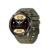 Montre connectée de sport d'extérieur DF T30 avec écran rond de 1,6 pouce, appels Bluetooth, montre intelligente Android
