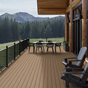 Dalles de <span class=keywords><strong>terrasse</strong></span> <span class=keywords><strong>en</strong></span> PVC co-extrudé 3D gaufré de haute qualité, durables, pour l'aménagement extérieur de jardins, patios et terrasses - Product Image 6