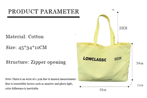 Sac fourre-tout XL en coton personnalisé avec logo imprimé, réutilisable pour les courses, la plage ou le supermarché - Product Image 6