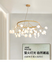 Éclairage décoratif pour maison moderne Lustre luciole Lumière Lustre élégant de branche d'arbre