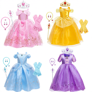 Princess Tutu Dress Girls Rapunzel Sofia  Kids Fairytale Book Week Costume,  Polyester, Role Party Brand Rapunzel Dress Adult