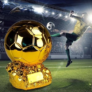 Trofeo Balón de Oro, Decoración para Portero y Jugador de Fútbol, Souvenir para Fanáticos, Tiendas de Lotería y Bares, Modelo 2024, Resina - Product Image 3