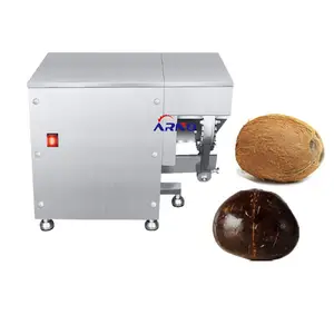 automatic stainless steel coconut peeling shelling decorticator machine