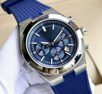 Montre chronographe automatique de luxe pour homme, boîtier en acier inoxydable, montre mécanique multifonctionnelle