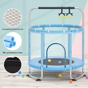 Trampolino Bungee per uso interno per bambini con rete di sicurezza e attrezzature per il Fitness con barra orizzontale per il salto del bambino - Product Image 5