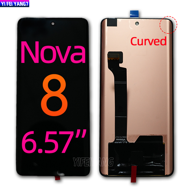 Display Replacement OLED for Huawei Nova 8 LCD Touch Screen Digitizer Assembly for Huawei Nova 8 Display Original