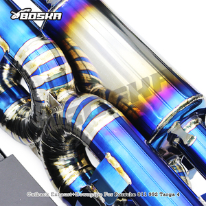 Tubos de Escape Catback Personalizados para Porsche 911 991.2 GT2 RS 3.8T 2018-2019 Boska Racing, Tubo de Escape de Titanio con Silenciador - Product Image 2