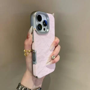 Custodia Protettiva Ibrida Lusso TPU PU Elettroplaccata Opaca Antiurto per <span class=keywords><strong>iPhone</strong></span> 17 16 15 Pro Max 14 13 Plus <span class=keywords><strong>12</strong></span> - Product Image 6