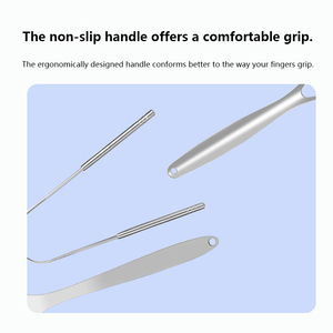 Limpiadores de Lengua Profesionales de Acero Inoxidable YBK, Mejoran el Mal Aliento, Raspador de Lengua, Herramienta de Cuidado Bucal para Adultos y Niños - Product Image 4