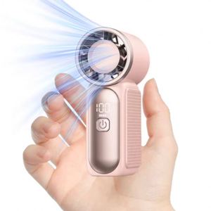 Ventilateur portable haute vitesse, mini, rechargeable par USB, dispositif de refroidissement turbo, longue autonomie, étanche, réglable, pour la taille, extérieur - Product Image 1