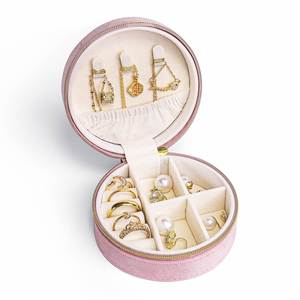 กล่องเก็บเครื่องประดับกำมะหยี่แบบพกพา สำหรับแหวน จี้ ต่างหู สร้อยคอ ขายส่ง - Product Image 5