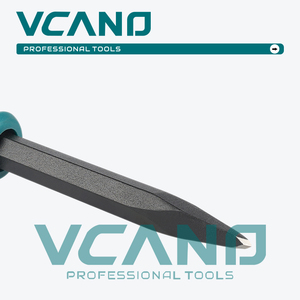Зубило строительное VCANO, промышленное, с острым наконечником, пластиковой защитной рукояткой, прямым хвостовиком, гарантия 1 год, для каменных работ - Product Image 5