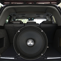 Haut-parleur de milieu de gamme moderne de 6,5 pouces, cadre en aluminium, aimant en néodyme, 4-8 ohms, 180 W RMS, noir, médium-grave