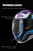 Casque de moto modulaire rabattable homologué DOT, double visière, casque de moto, EPS haute densité, résistance aux chocs, équipement de sécurité ABS