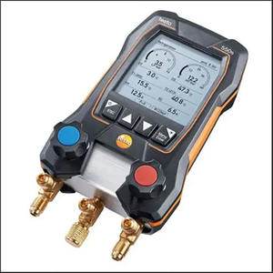Kit intelligent Testo 550s 0564 5503 avec tuyaux de remplissage - Manifold numérique intelligent avec sondes de température à pince sans fil - Product Image 2