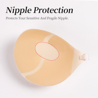 TPB003 Nouveau soutien-gorge adhésif en silicone, technologie de patch rond, rembourrage épaissi, respirant, pour femmes