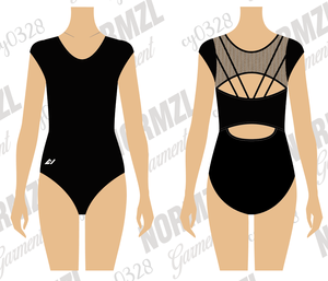 Combinaison de danse rythmique imprimée brillante, tenue de danse de gymnastique pour fille, design personnalisé, vêtements de danse d'entraînement, <span class=keywords><strong>justaucorps</strong></span> de compétition de gymnastique - Product Image 6