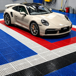 Customizable PP Polypropylene Modular <b>Floor</b> Tiles Anti-Slip Interlocking Garage <b>Floor</b> <b>Mats</b> <b>Plastic</b> Grid Board for Car Wash - Product Image 6