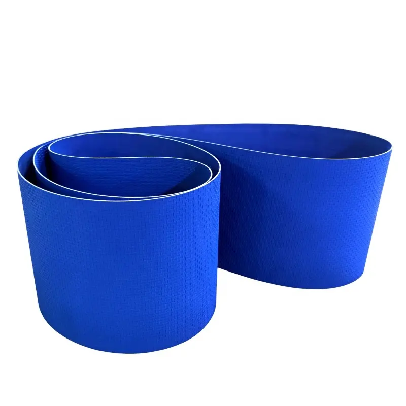 Bande transporteuse en PVC industriel bleu haute résistance de conception plate de qualité fabricant professionnel Miuki