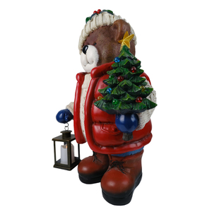 Nuovo Arrivo: Orso Natalizio con Candela LED, Decorazione per la Casa, Ornamenti in Resina a Forma di Animale, Artigianato in Resina Natalizio, Regalo di <span class=keywords><strong>Natale</strong></span> - Product Image 3
