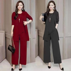 Conjunto de Moda para Mujer, Otoño/Invierno 2025, Nuevo Estilo Occidental de Alta Gama, Corte Regular, Juvenil, Talla Grande, Tres Piezas, Color Sólido, <span class=keywords><strong>XS</strong></span> - Product Image 3