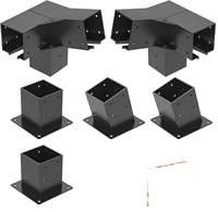 Support de projecteur industriel en acier inoxydable à une face 4x4 pour poutres en bois traitées thermiquement, gazebo, pergola DIY