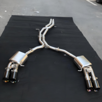 Tuyaux d'échappement Catback de haute qualité d'usine pour Audi A4 A5 B8 2.0t Système d'échappement modifié Catback Échappement Valvetronic Silencieux