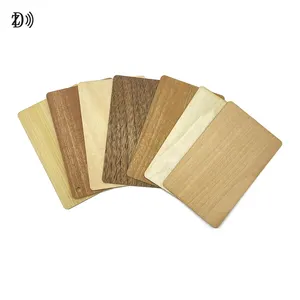 Hotel NFC Card Eco-friendly Wooden Encoding Printed Customized Wooden RFID Smart Card