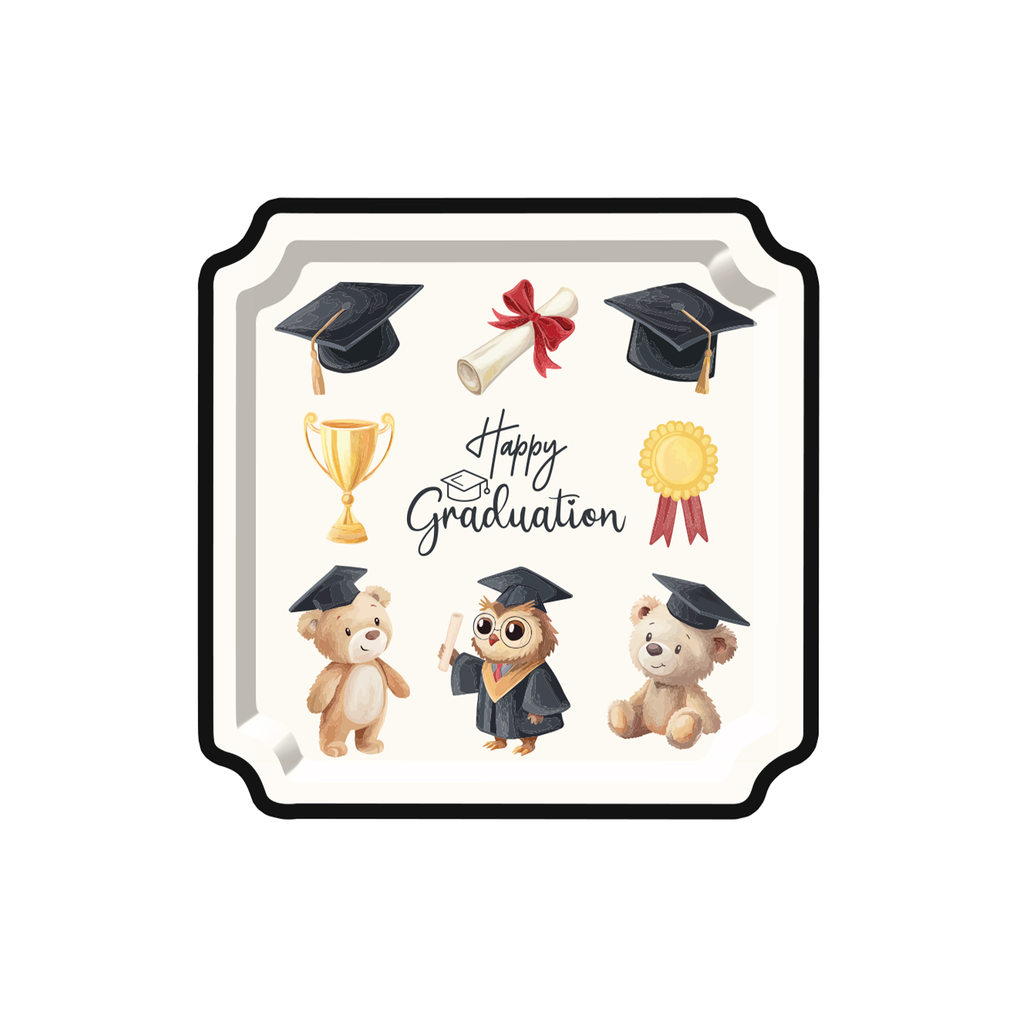 Plato de papel de 8.5 pulgadas * 8 unidades