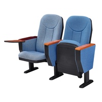Chaise d'auditorium moderne à retour de ressort avec coque en PP de qualité supérieure et base en acier robuste, pliable pour l'école et l'hôpital