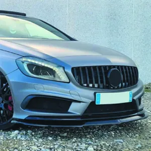 สปอยเลอร์กันชนหน้ารถยนต์ StarNav สำหรับ Mercedes Benz A-Class W176 A200 A260 A45 AMG ปี 2013-2018 ชุดแต่งสเกิร์ตใต้กันชน - Product Image 6