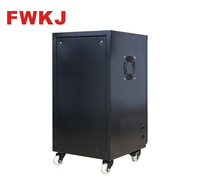 Reguladores de Voltaje Automáticos Monofásicos con Carcasa Negra de 10KVA a 50KVA 130-250V AVR para 15KVA 20KVA 30KVA 40KVA