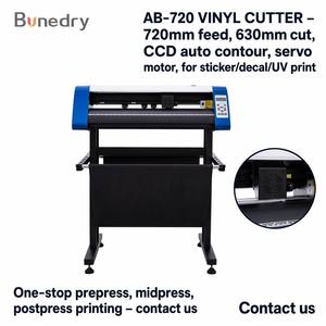 Presse à chaud AB-720 CCD, traceur de découpe automatique de contour 720 mm, alimentation 630 mm, moteur servo, Signmaster pour autocollants, décalcomanies, impression UV - Product Image 1