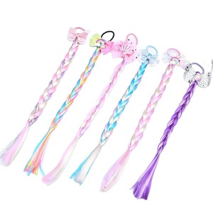 Parrucca colorata treccia per bambini capelli colorati corda per bambina bambina principessa <span class=keywords><strong>Twist</strong></span> treccia accessori per capelli - Product Image 1