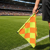 Ventes chaudes - Drapeaux d'arbitre de football 100% polyester pour les matchs sportifs
