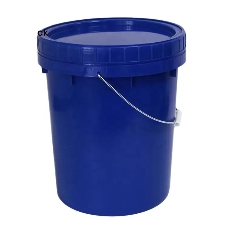 Tempat Sampah Ember Plastik Atas Sekrup 20 L Warna Biru HDPE