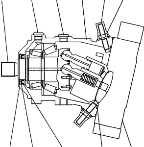 419-18-31201 419-18-31301 419-18-41201 419-18-41200 419-18-41300 para WA320-5 WA320-6 Motor Hidráulico de Traslación de Transmisión Final - Product Image 2