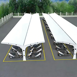 หลังคาสนามกีฬาแบบผ้าคลุมโครงสร้างเมมเบรน PVDF สำหรับสนามกีฬากลางแจ้ง - Product Image 1