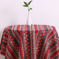 Nappe de style européen, design simple, en coton et lin, nappe rectangulaire en lin, nappe blanche à rayures et à carreaux