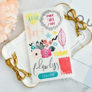 2022 Toptan Yüksek Kaliteli Sürtmeli Transfer Çıkartmaları Harfler Planlayıcı Çıkartmaları Çocuklar İçin Okul Malzemeleri Dekorasyon - Product Image 2