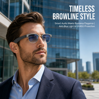 Lunettes de soleil intelligentes 5.0 avec double caméra, haut-parleurs stéréo, musique, appels, charge rapide Type-C, légères, pour l'extérieur