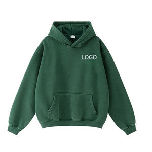 Custom OEM/ODM Own Logo Designer 100% Cotton <b>Blue</b> Faded Plain Oversized <b>Hoodies</b> <b>Men</b> High Quality - Product Image 1