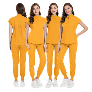Populaire Salon Uniformes Dames Conception Personnalisée Scrubs Femmes Ensembles Hôpital Scrubs Uniformes Ensembles En Gros - Product Image 4