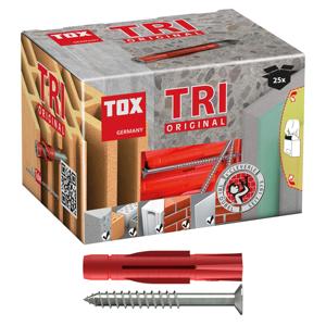 TOX Tapón de pared multiusos Tri 8x51mm + tornillo - Product Image 1