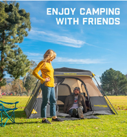Tente de camping pour 4/6/8/10 personnes, abri instantané, installation en 60 secondes, respirante, imperméable, coupe-vent, multifonctionnelle, camping, randonnée
