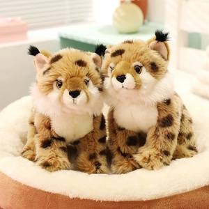 Peluche de Lince Realista OEM ODM, Peluche de Gato Silvestre Realista, Muñeco de Peluche de <span class=keywords><strong>Animal</strong></span> Salvaje Suave, Peluche con Logotipo Bordado Personalizado - Product Image 2