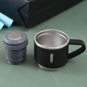 Set Regalo <span class=keywords><strong>Thermos</strong></span> Portatile in Acciaio Inox con 3 Tazze, Bottiglia Termica da 500ml per Ufficio - Product Image 6